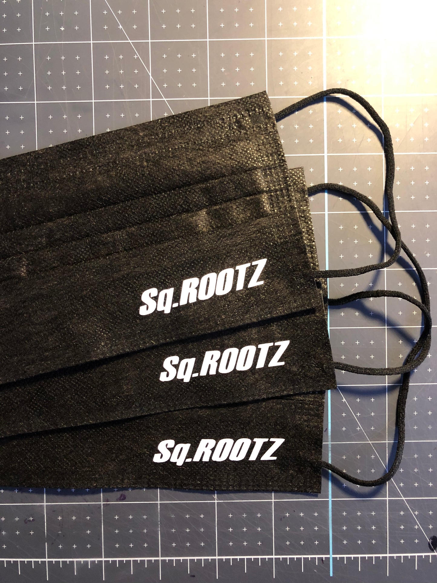 Sq.Rootz Black Disposable Face Masks